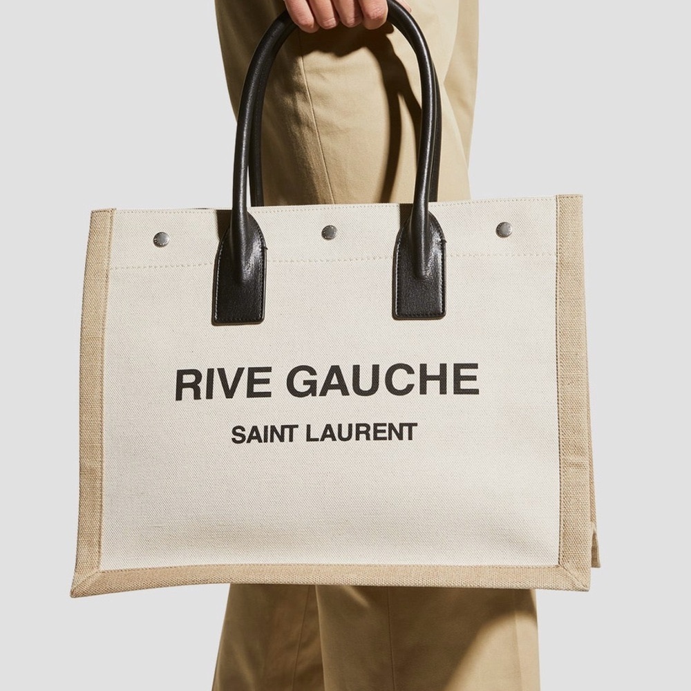 Saint Laurent Rive Gauche tote beige